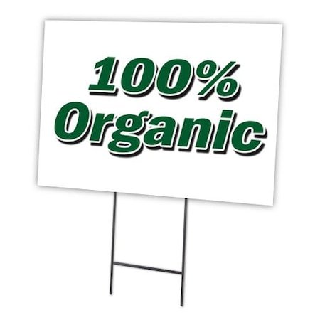 Organic Yard Sign & Stake Outdoor Plastic Coroplast Window